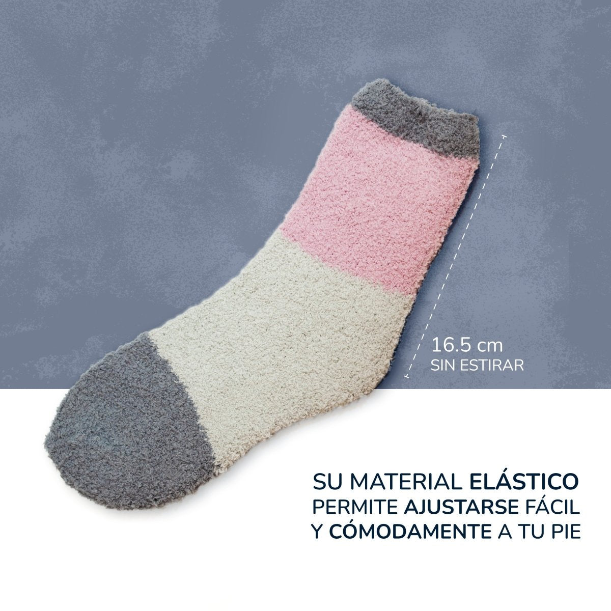 Pack De 6 Calcetines Unitalla Con Felpa Interior y Exterior - ONDASHOPMX