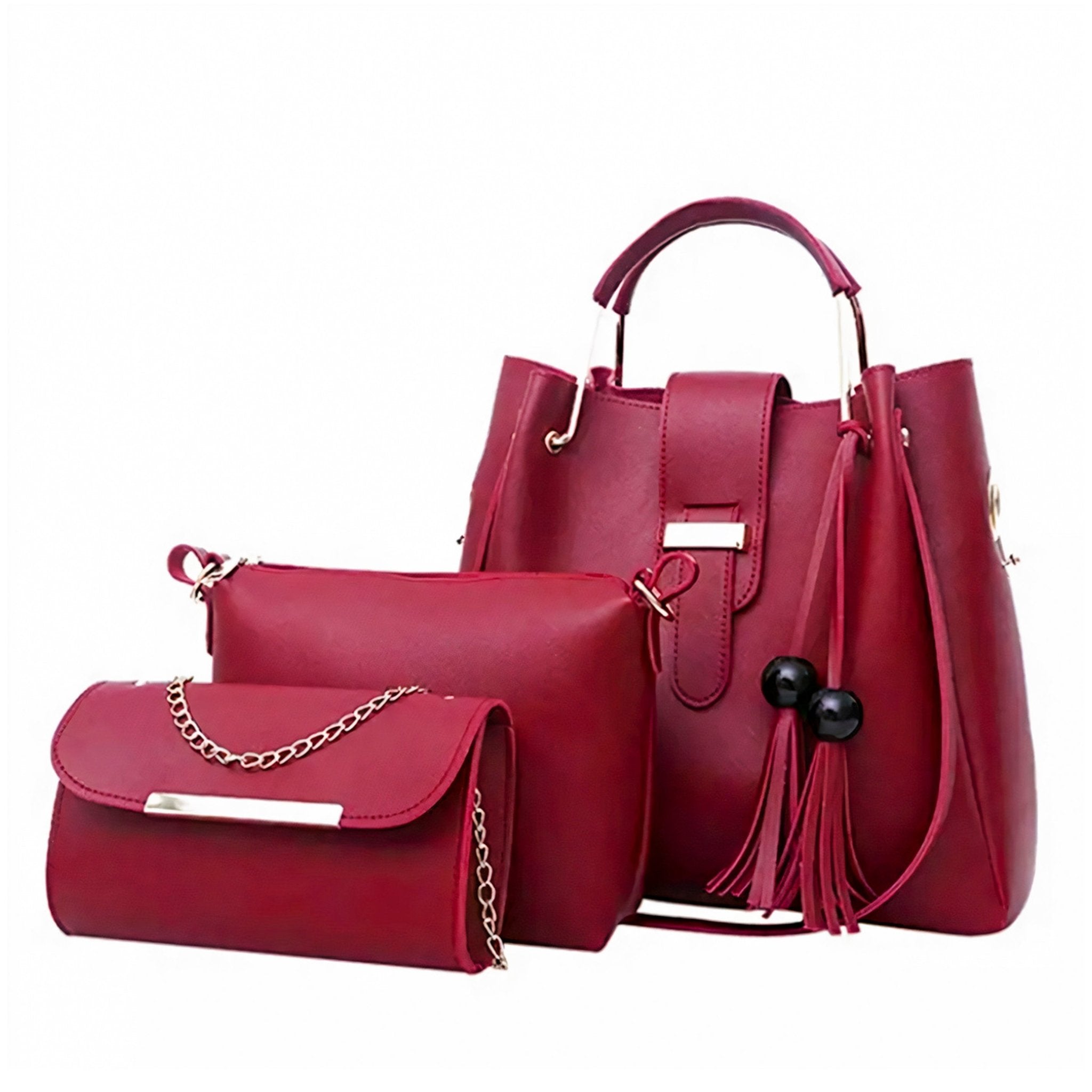 Set 3 Bolsos De Mano Para Mujer, Bolsa De Lujo Gran Capacidad - ONDASHOPMX