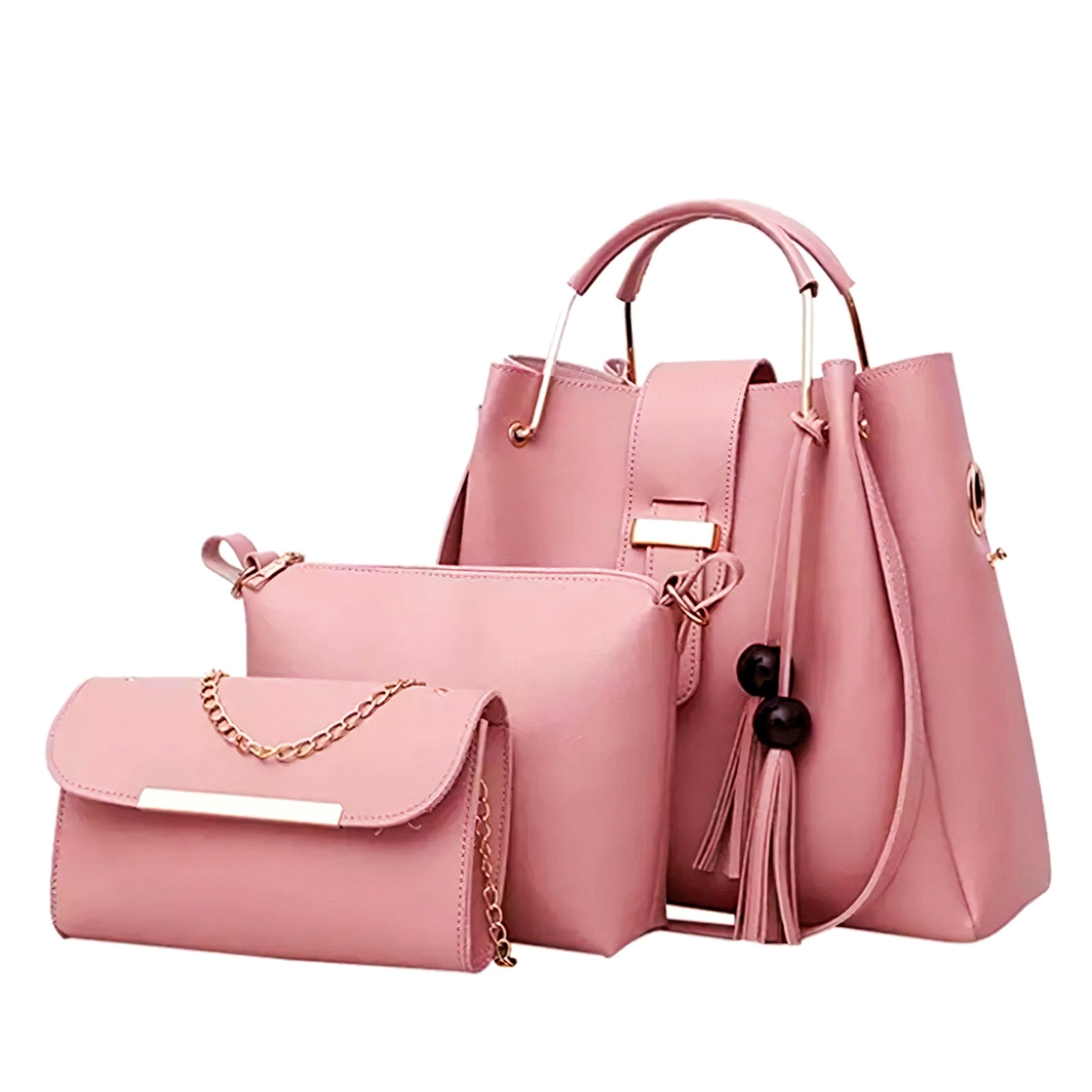 Set 3 Bolsos De Mano Para Mujer, Bolsa De Lujo Gran Capacidad - ONDASHOPMX