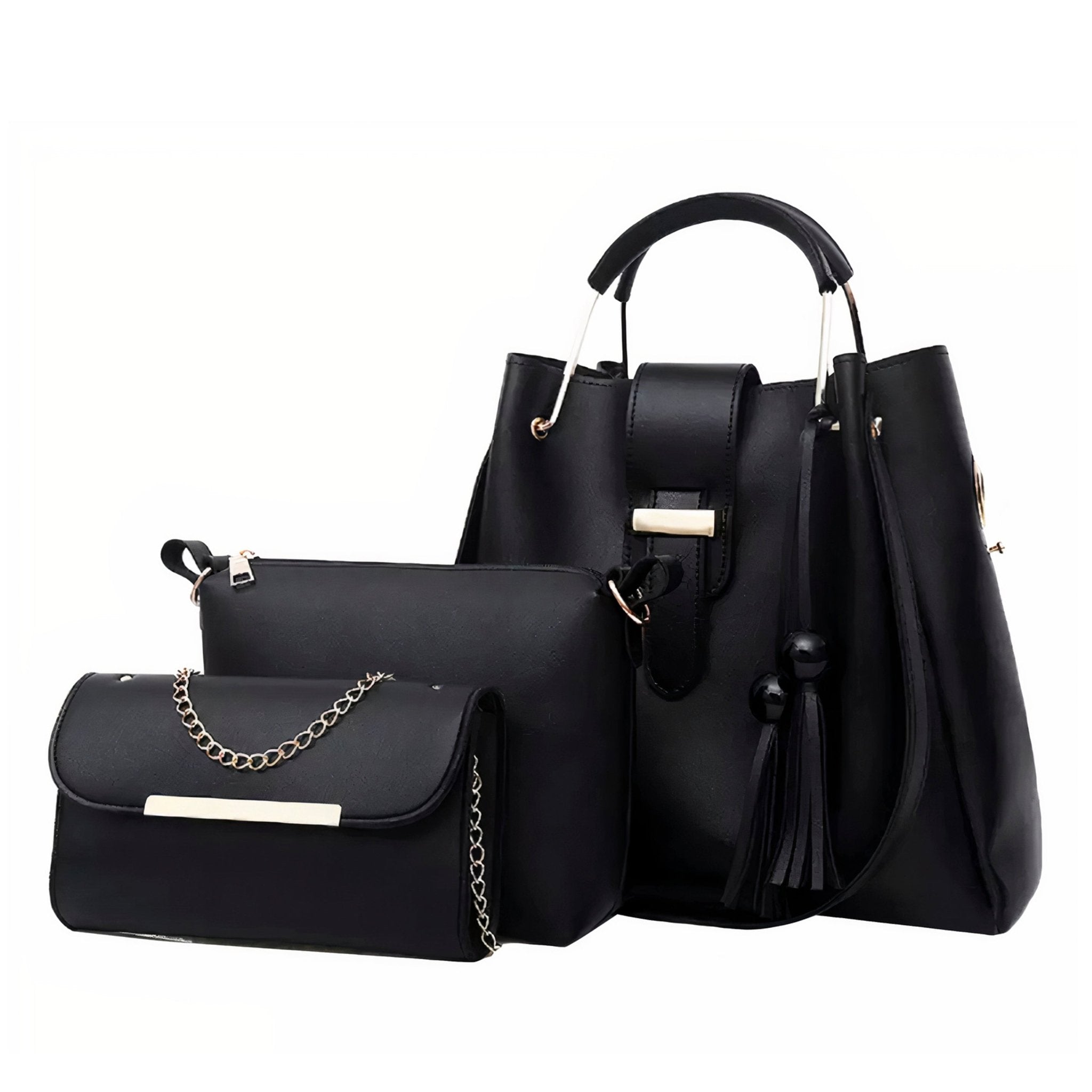 Set 3 Bolsos De Mano Para Mujer, Bolsa De Lujo Gran Capacidad - ONDASHOPMX