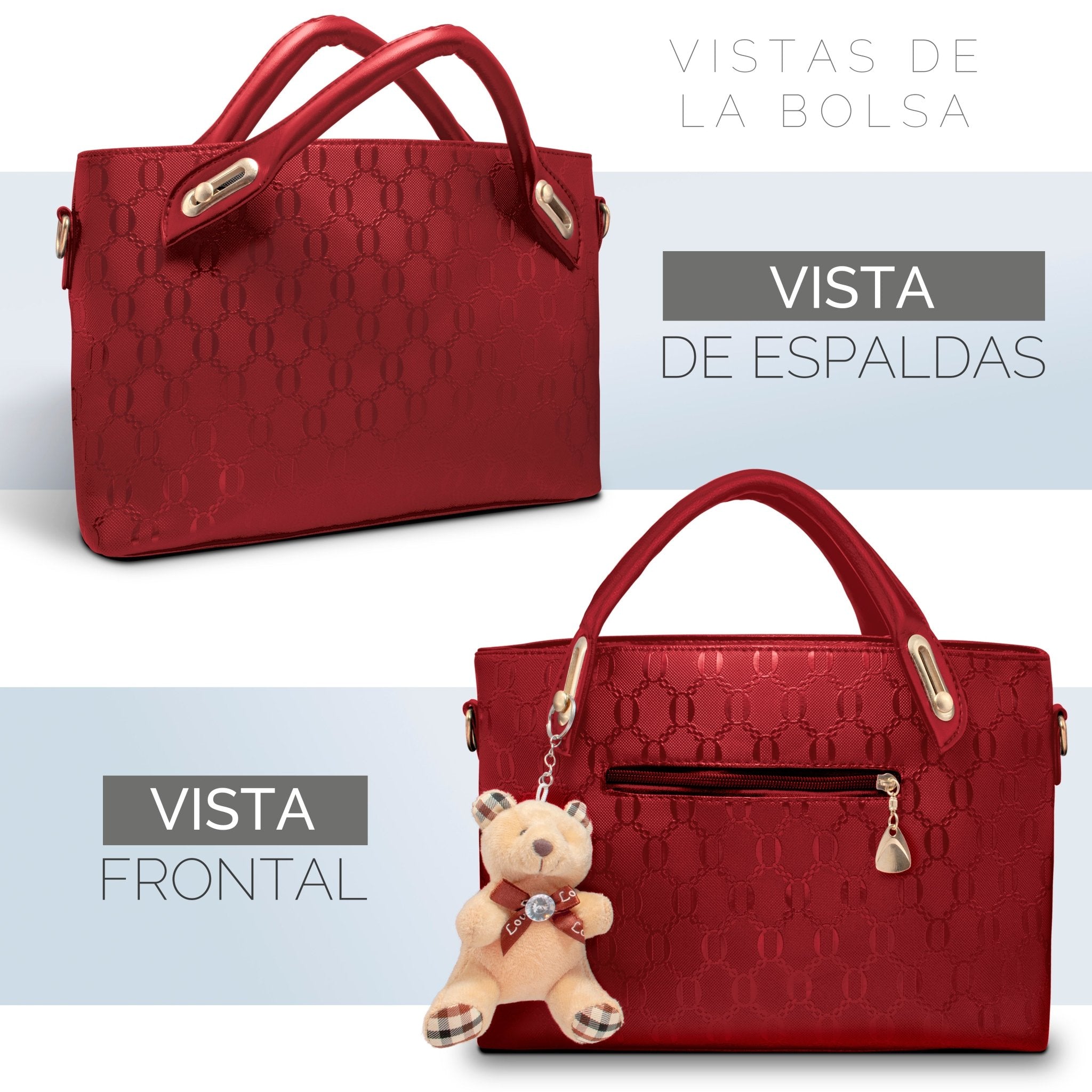 Set 4 Bolsos De Lujo Impermeables Diferentes Tamaños Para Mujer - ONDASHOPMX