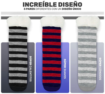 Set De 3 Calcetines Suaves & Térmicos Para Dormir - ONDASHOPMX