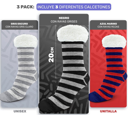 Set De 3 Calcetines Suaves & Térmicos Para Dormir - ONDASHOPMX
