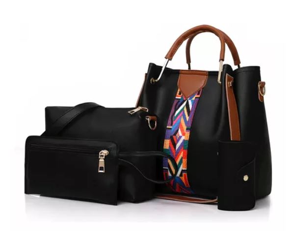 Set De Bolsa Multifuncional Con Tarjetero, Cosmetiquera & Correas Intercambiables - ONDASHOPMX