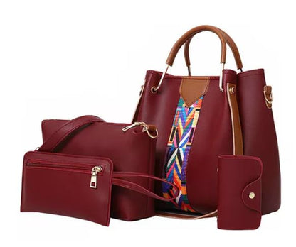 Set De Bolsa Multifuncional Con Tarjetero, Cosmetiquera & Correas Intercambiables - ONDASHOPMX