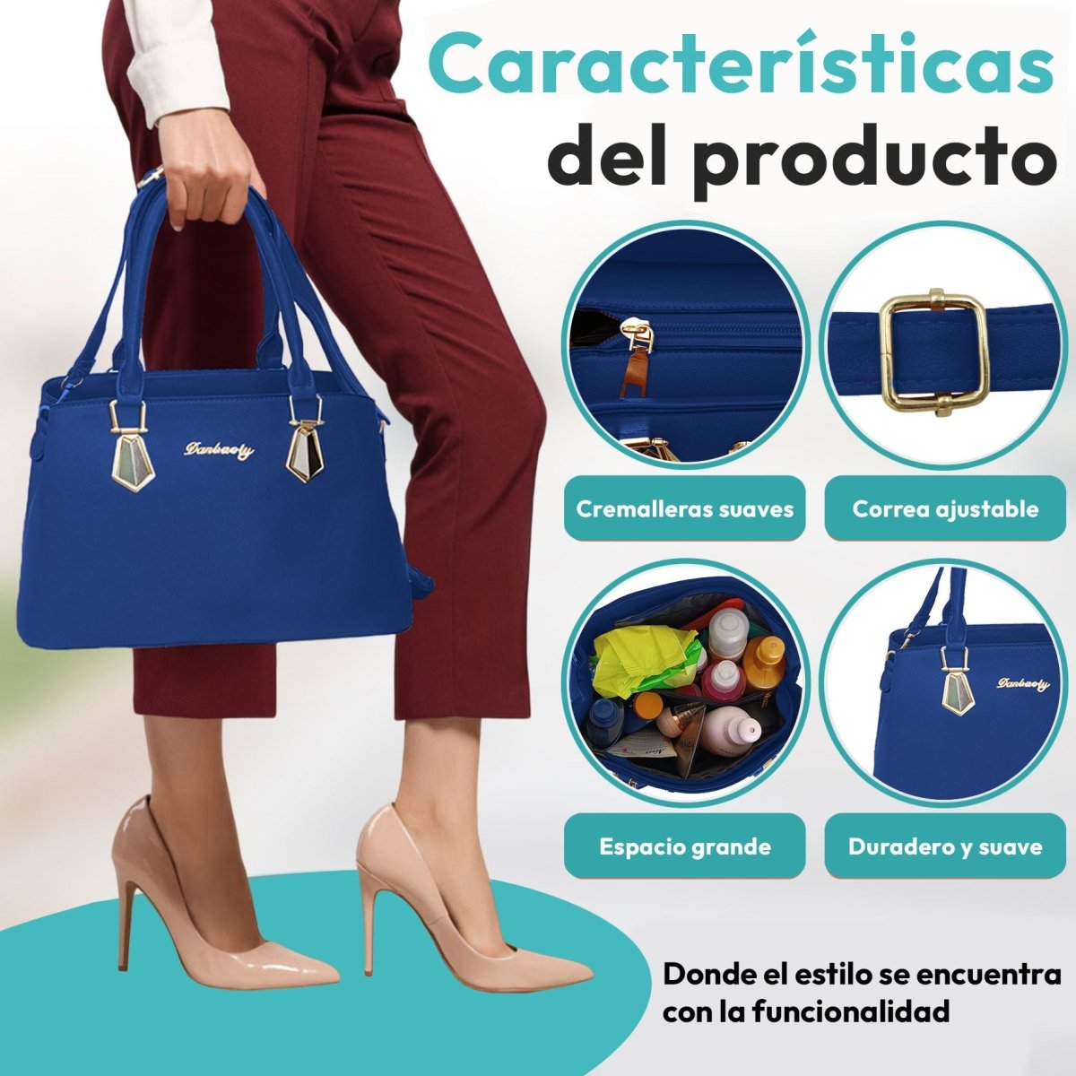 Set de Bolsos Con Diseño Versátil & Cuero Sintético Premium - ONDASHOPMX