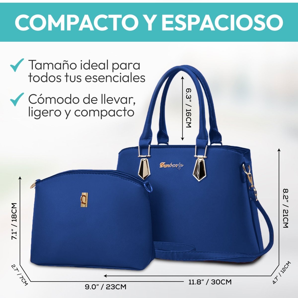 Set de Bolsos Con Diseño Versátil & Cuero Sintético Premium - ONDASHOPMX