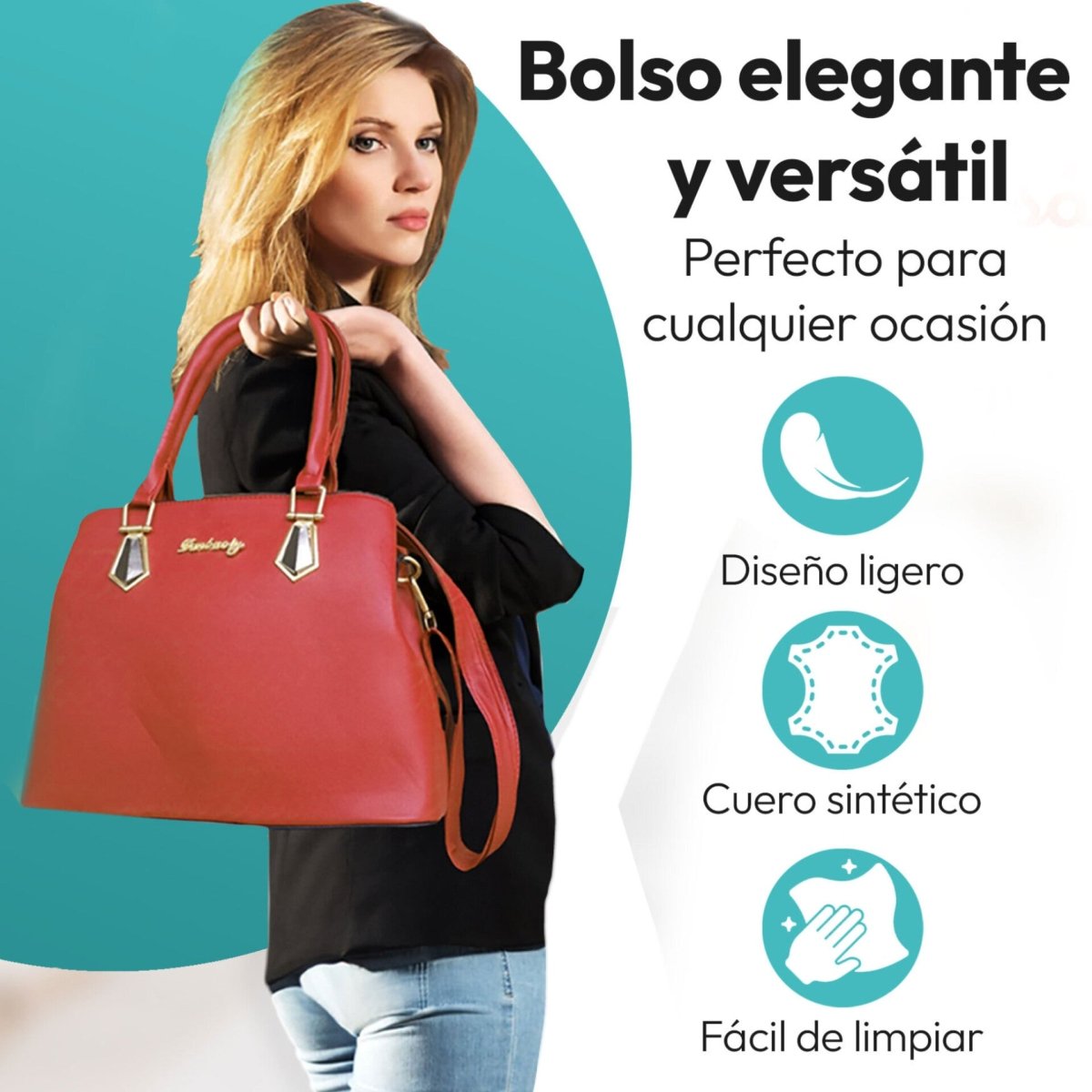 Set de Bolsos Con Diseño Versátil & Cuero Sintético Premium - ONDASHOPMX