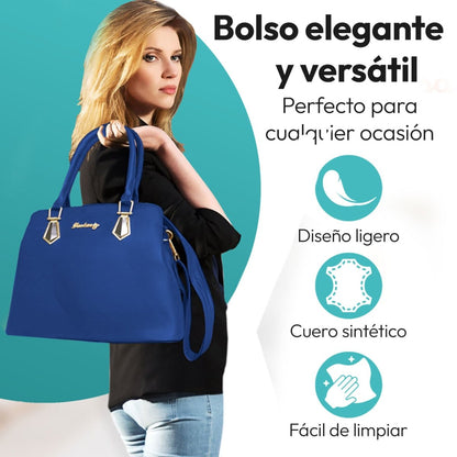 Set de Bolsos Con Diseño Versátil & Cuero Sintético Premium - ONDASHOPMX