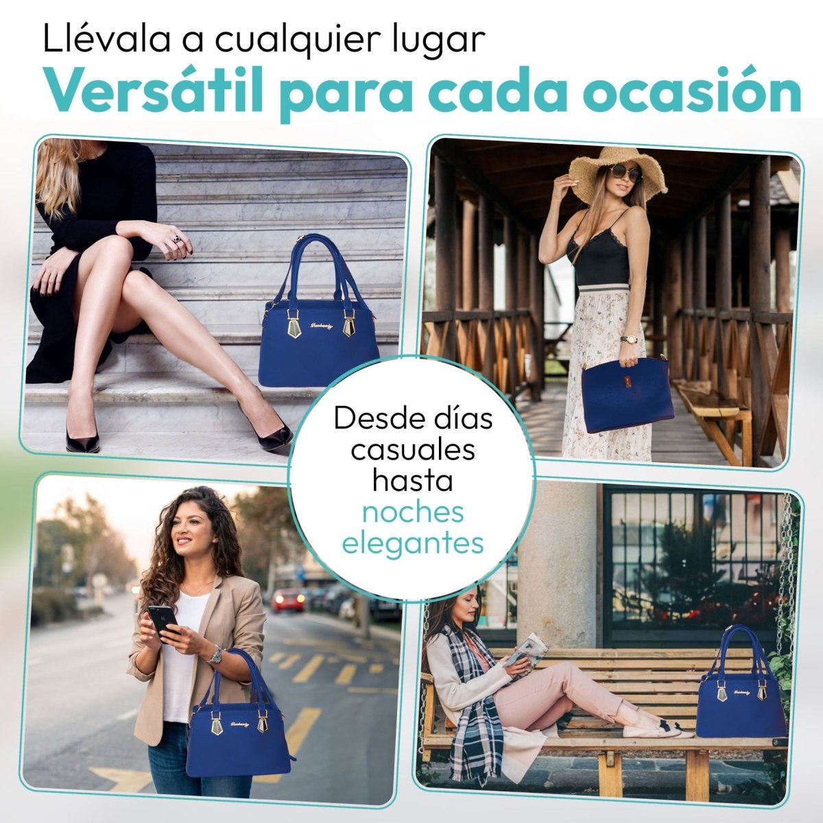 Set de Bolsos Con Diseño Versátil & Cuero Sintético Premium - ONDASHOPMX