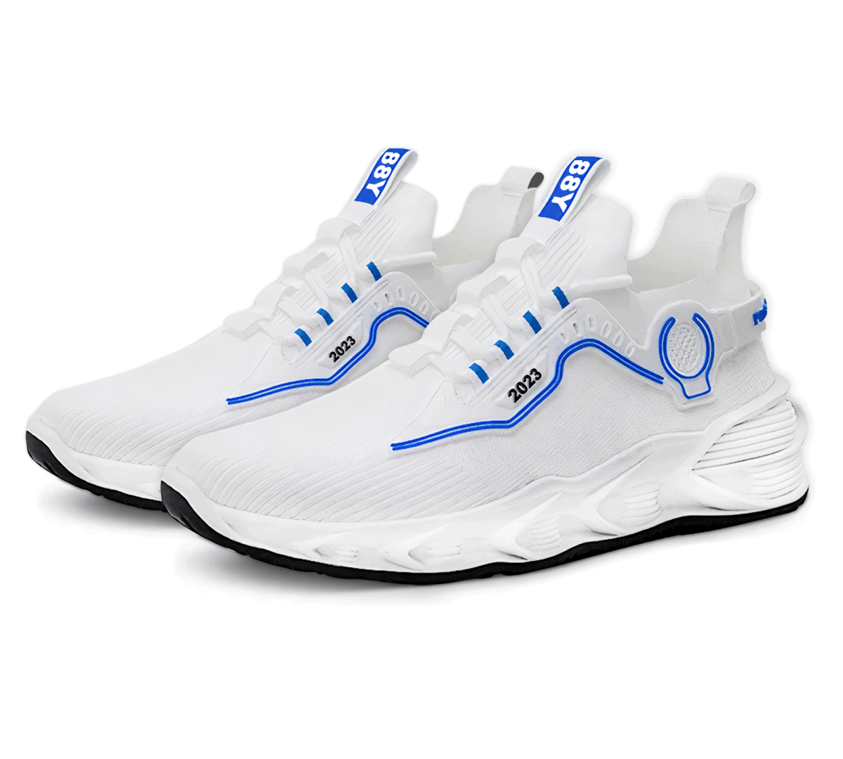 Sneakers Blancos Sport 88Y – Suela Antideslizante & Ajuste Ergonómico - ONDASHOPMX