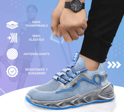 Sneakers Blancos Sport 88Y – Suela Antideslizante & Ajuste Ergonómico - ONDASHOPMX