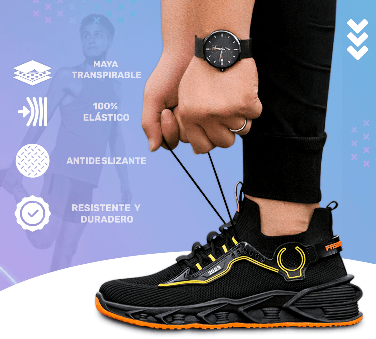 Sneakers Blancos Sport 88Y – Suela Antideslizante & Ajuste Ergonómico - ONDASHOPMX