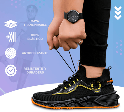 Sneakers Blancos Sport 88Y – Suela Antideslizante & Ajuste Ergonómico - ONDASHOPMX