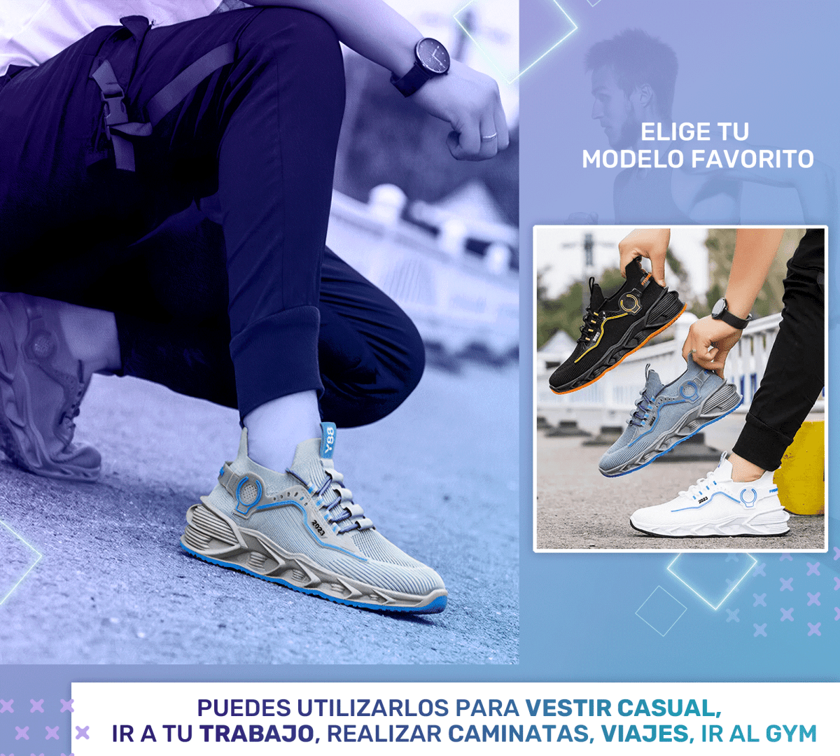 Sneakers Blancos Sport 88Y – Suela Antideslizante & Ajuste Ergonómico - ONDASHOPMX