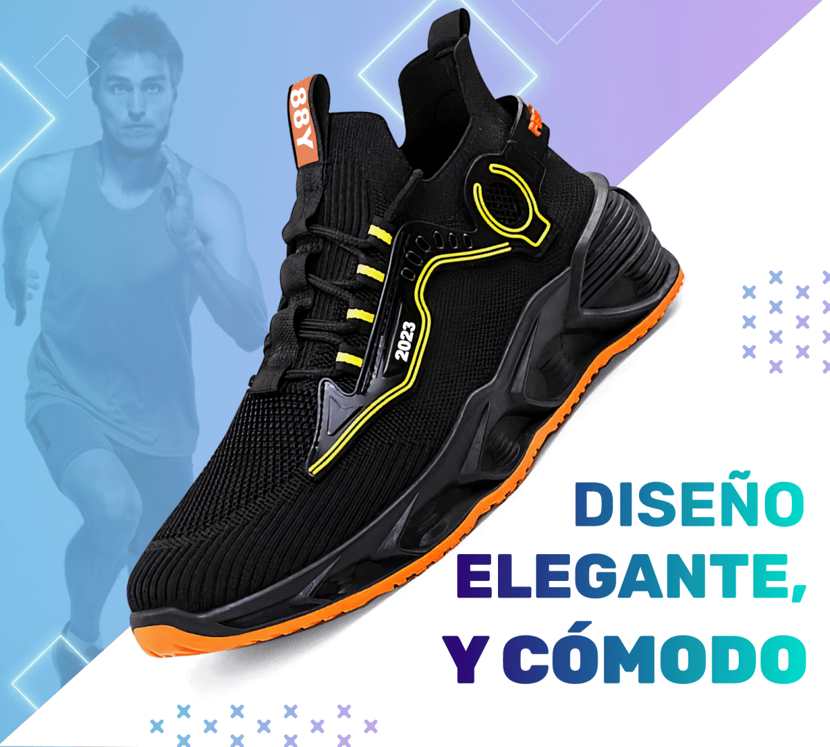 Sneakers Blancos Sport 88Y – Suela Antideslizante & Ajuste Ergonómico - ONDASHOPMX