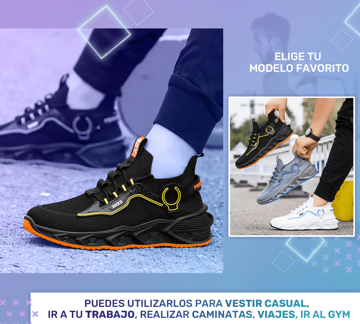 Sneakers Blancos Sport 88Y – Suela Antideslizante & Ajuste Ergonómico - ONDASHOPMX