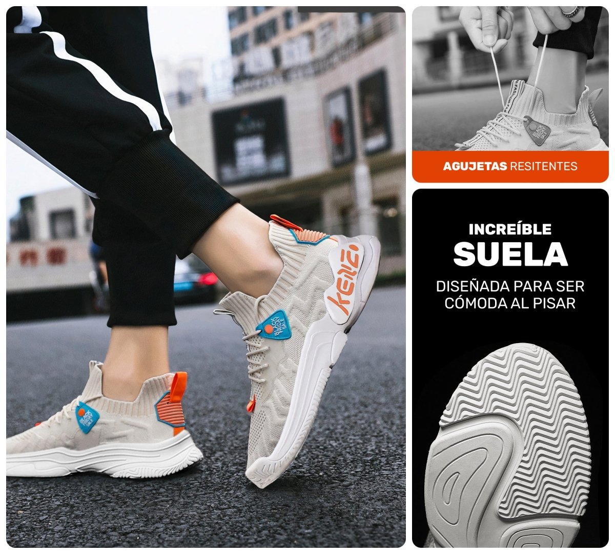 Sneakers Ligeros & Resistentes | Suela Amortiguada & Interior Confortable - ONDASHOPMX