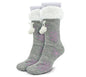 Socks Cozy Chic, Moños De Pompones, Copos De Nieve & Felpa Súper Cálida - ONDASHOPMX