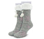Socks Cozy Chic, Moños De Pompones, Copos De Nieve & Felpa Súper Cálida - ONDASHOPMX