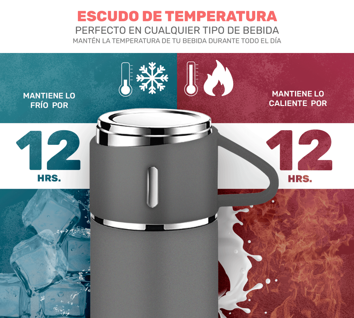 Taza Térmica con Termo Integrado: Ideal para Café y Bebidas Caliente - ONDASHOPMX