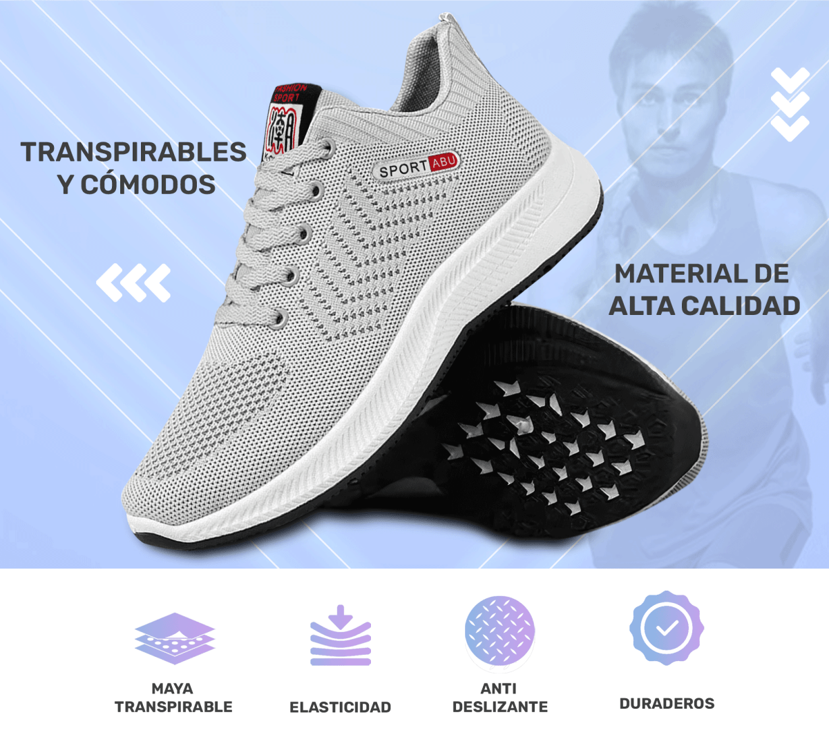 Tenis Deportivos Sport – Transpirables & Ultra Ligeros - ONDASHOPMX