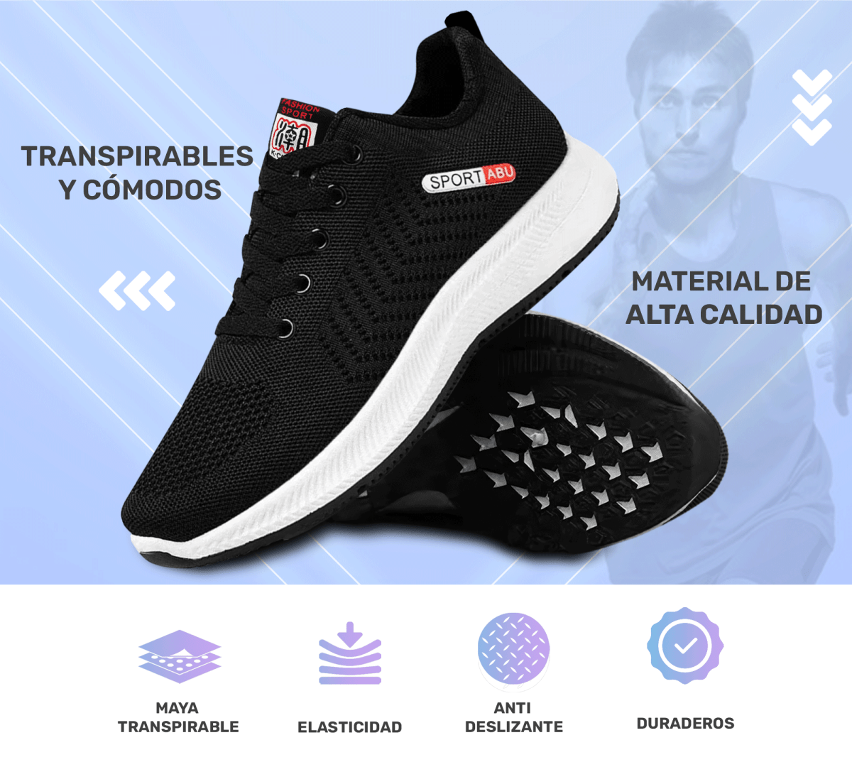 Tenis Deportivos Sport – Transpirables & Ultra Ligeros - ONDASHOPMX