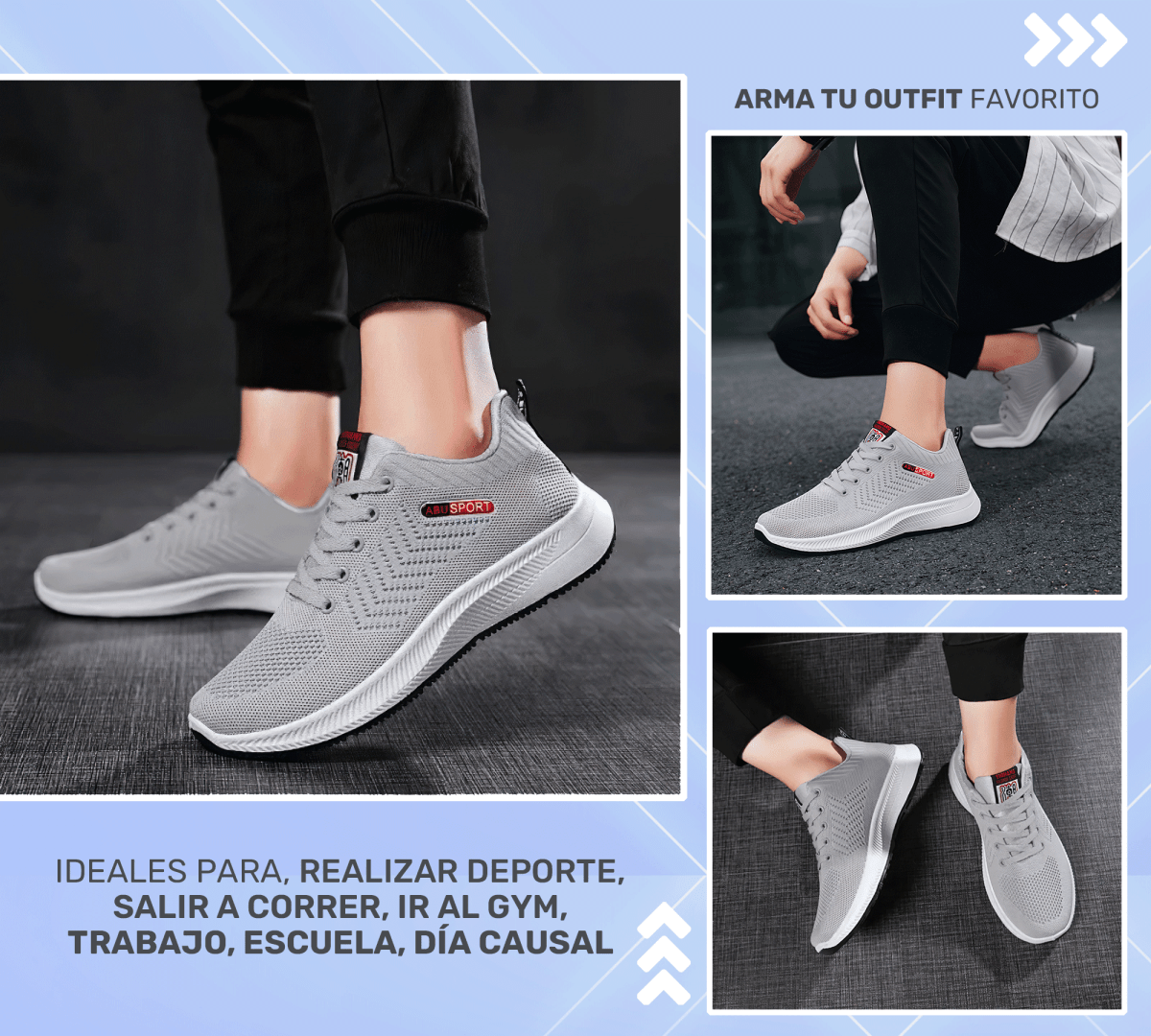 Tenis Deportivos Sport – Transpirables & Ultra Ligeros - ONDASHOPMX