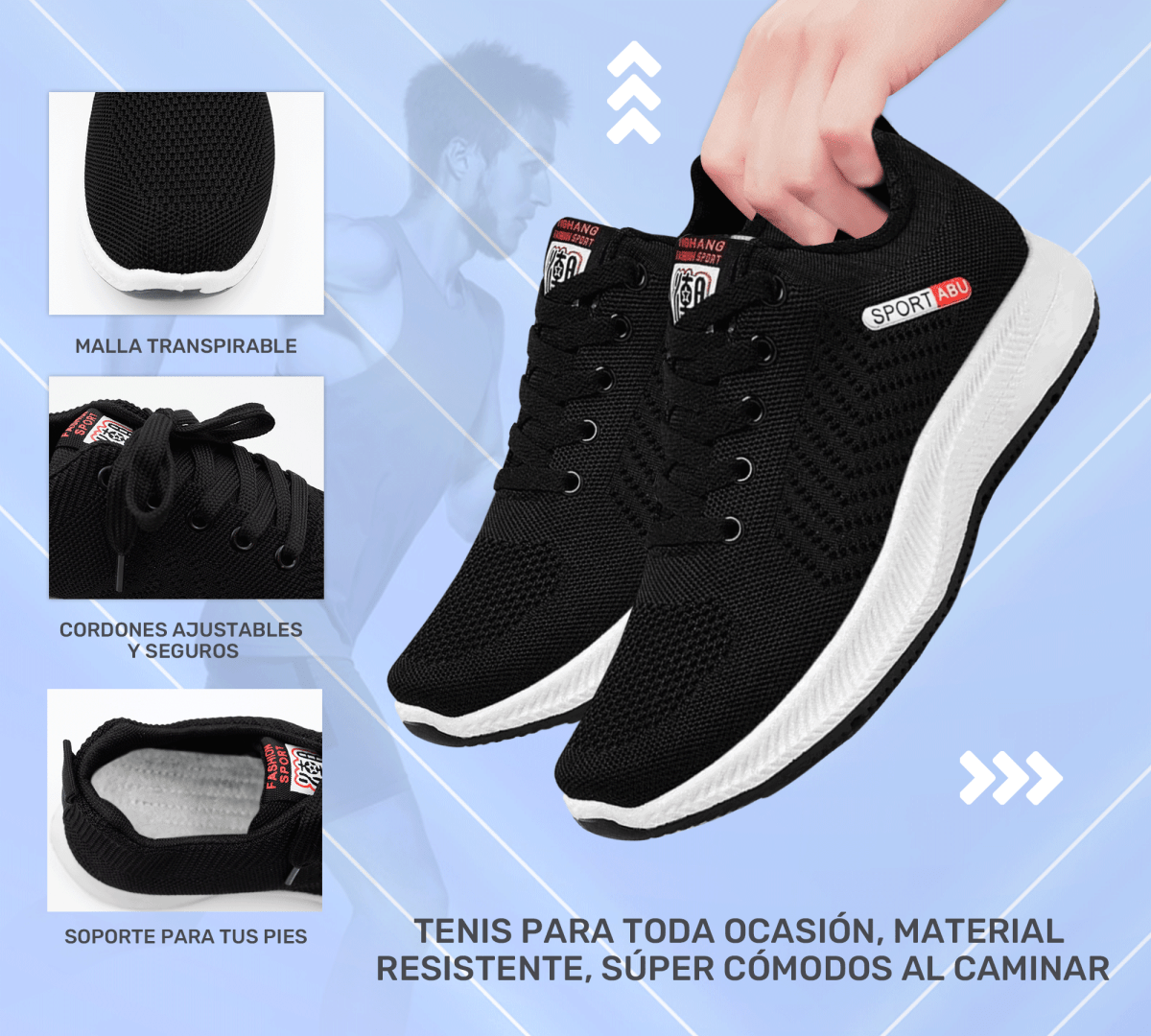 Tenis Deportivos Sport – Transpirables & Ultra Ligeros - ONDASHOPMX