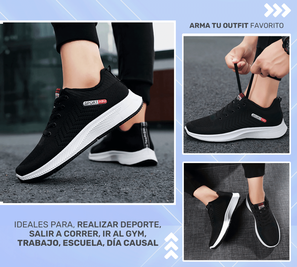 Tenis Deportivos Sport – Transpirables & Ultra Ligeros - ONDASHOPMX
