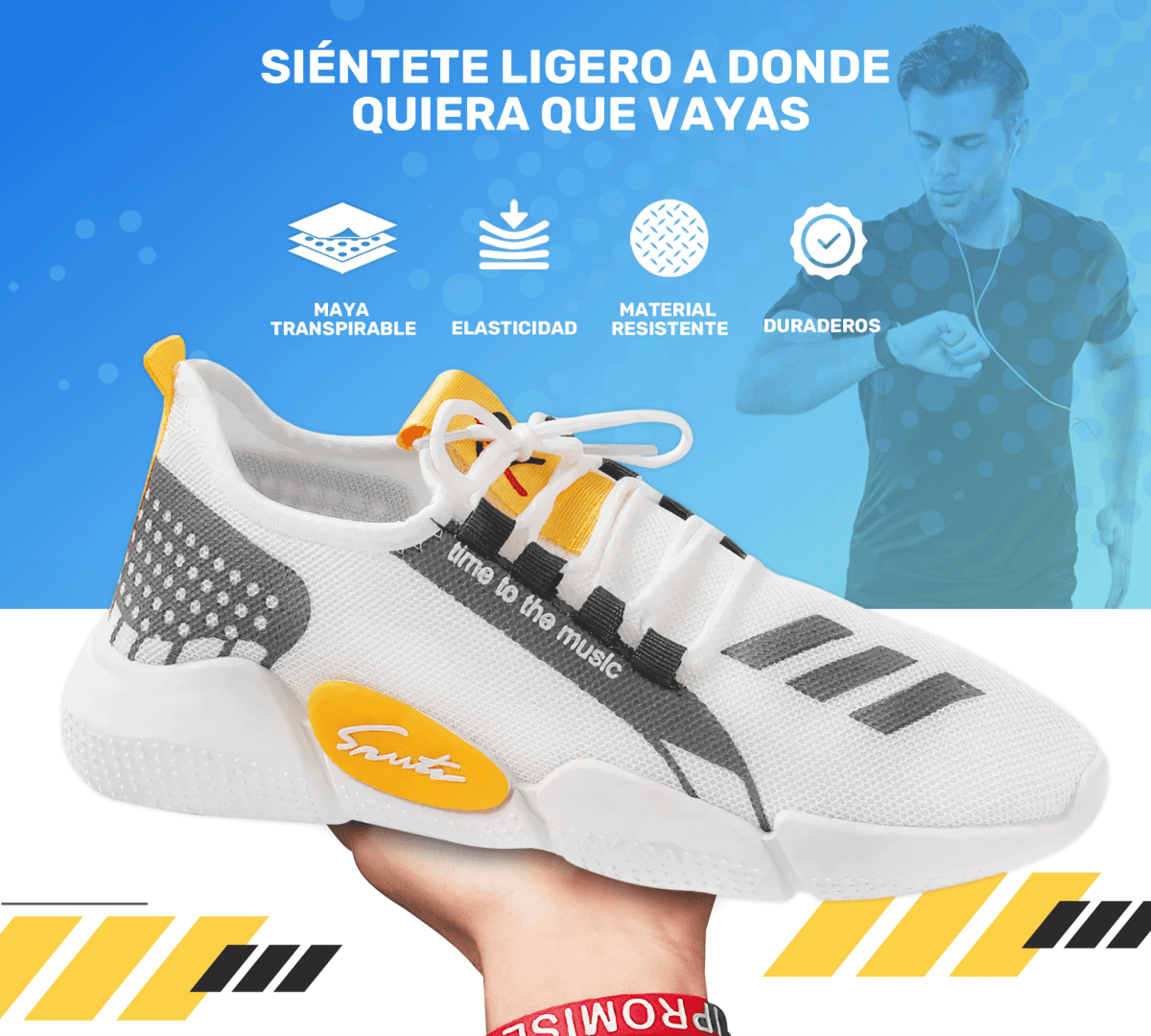 Tenis Sport Casual Hombre – Alta Comodidad & Diseño Moderno - ONDASHOPMX