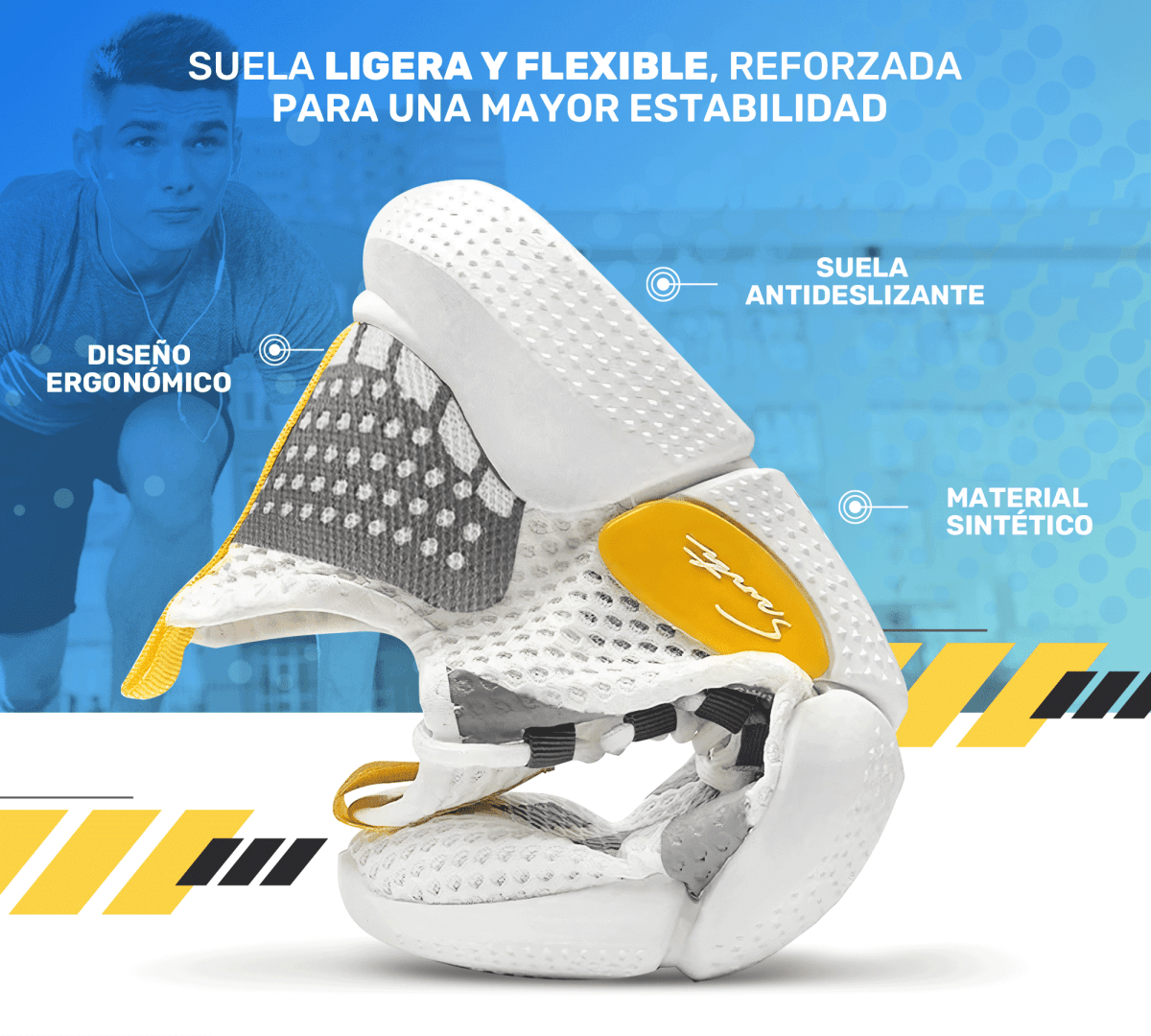 Tenis Sport Casual Hombre – Alta Comodidad & Diseño Moderno - ONDASHOPMX