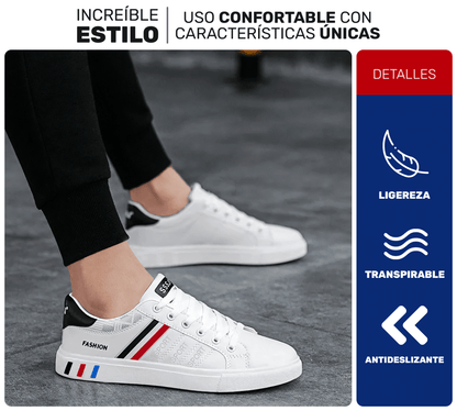 Tenis Sport Fashion – Diseño Limpio & Versátil para Toda Ocasión - ONDASHOPMX