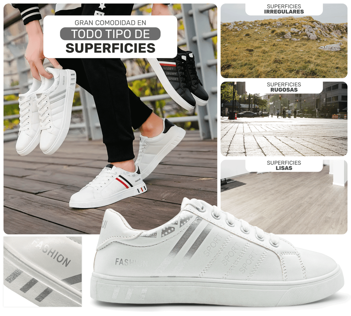 Tenis Sport Fashion – Diseño Limpio & Versátil para Toda Ocasión - ONDASHOPMX