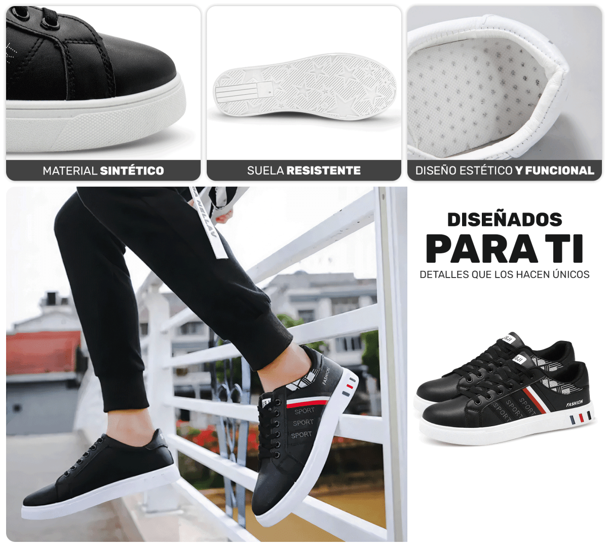 Tenis Sport Fashion – Diseño Limpio & Versátil para Toda Ocasión - ONDASHOPMX