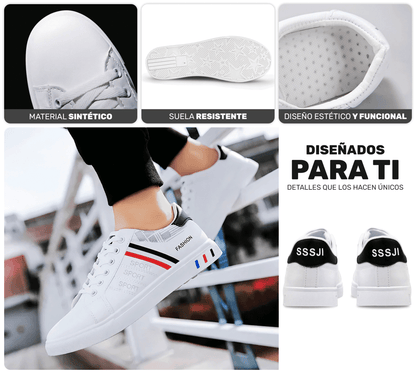 Tenis Sport Fashion – Diseño Limpio & Versátil para Toda Ocasión - ONDASHOPMX