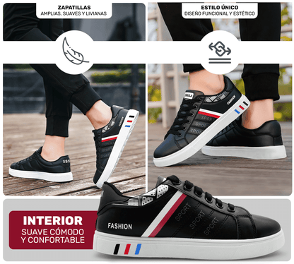 Tenis Sport Fashion – Diseño Limpio & Versátil para Toda Ocasión - ONDASHOPMX