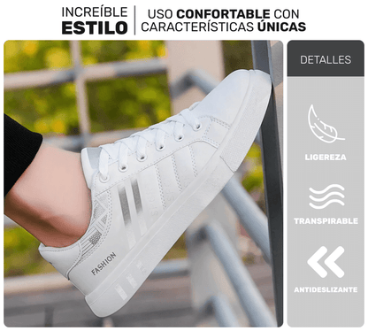 Tenis Sport Fashion – Diseño Limpio & Versátil para Toda Ocasión - ONDASHOPMX