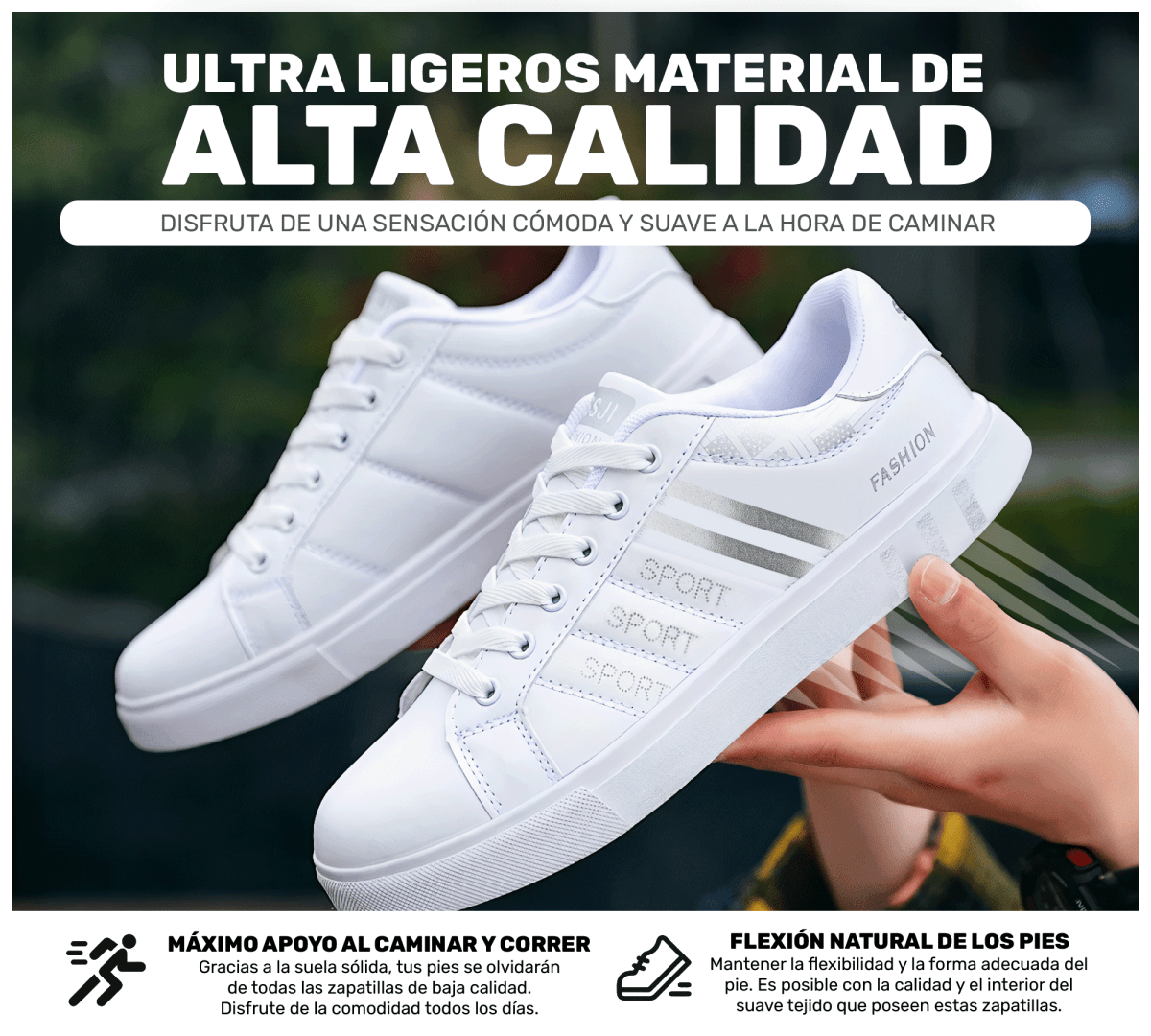 Tenis Sport Fashion – Diseño Limpio & Versátil para Toda Ocasión - ONDASHOPMX