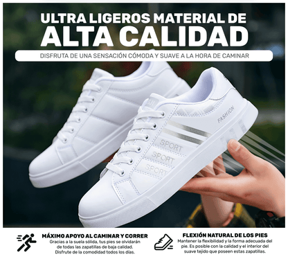 Tenis Sport Fashion – Diseño Limpio & Versátil para Toda Ocasión - ONDASHOPMX