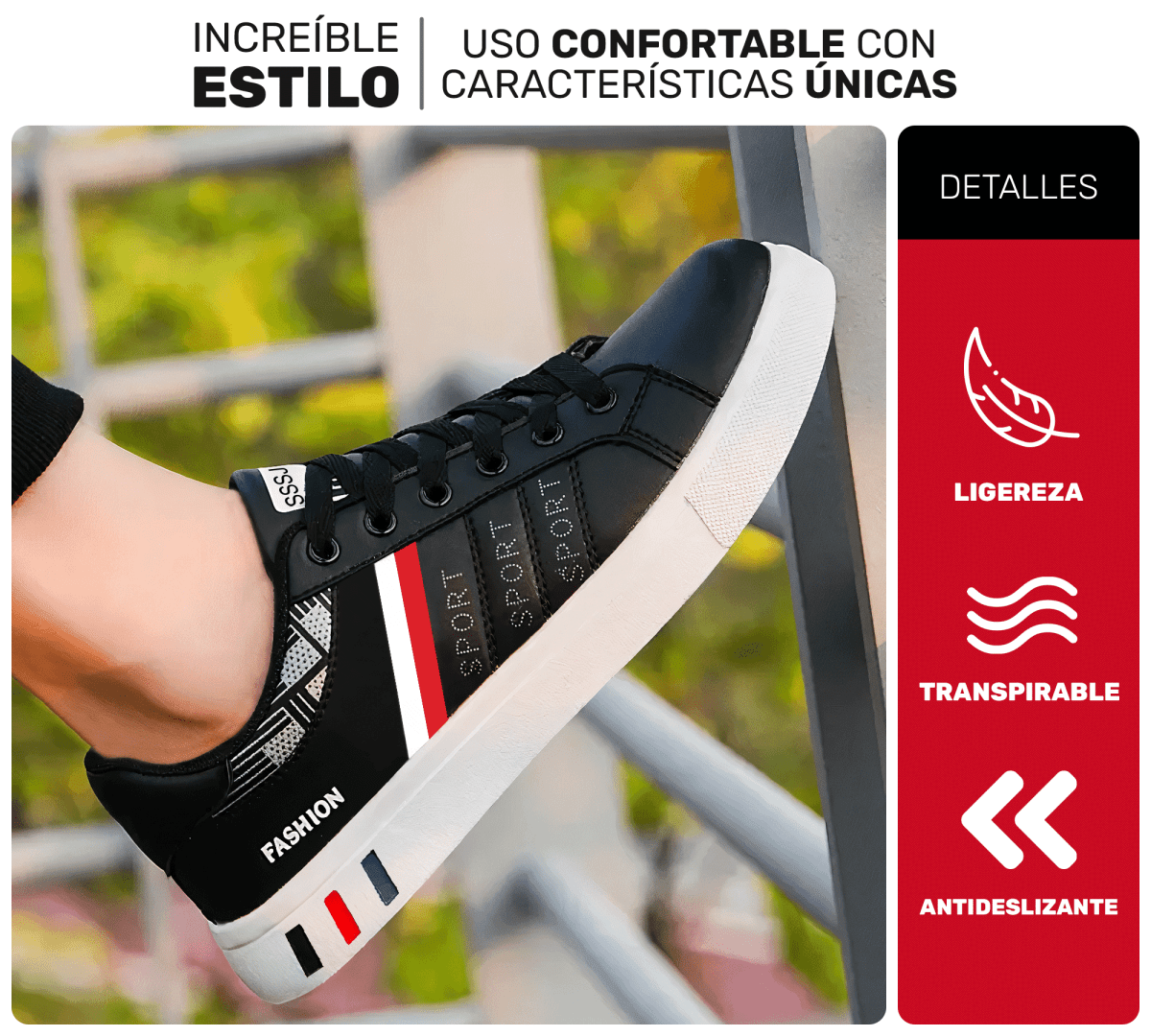 Tenis Sport Fashion – Diseño Limpio & Versátil para Toda Ocasión - ONDASHOPMX