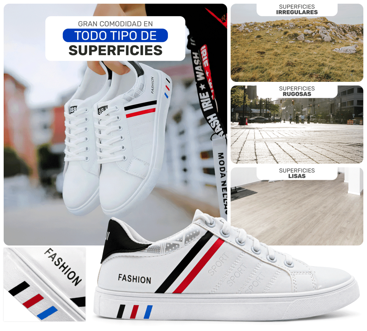 Tenis Sport Fashion – Diseño Limpio & Versátil para Toda Ocasión - ONDASHOPMX