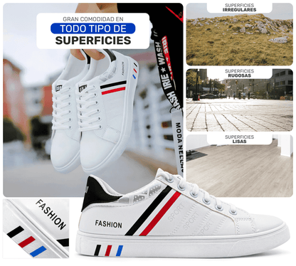 Tenis Sport Fashion – Diseño Limpio & Versátil para Toda Ocasión - ONDASHOPMX