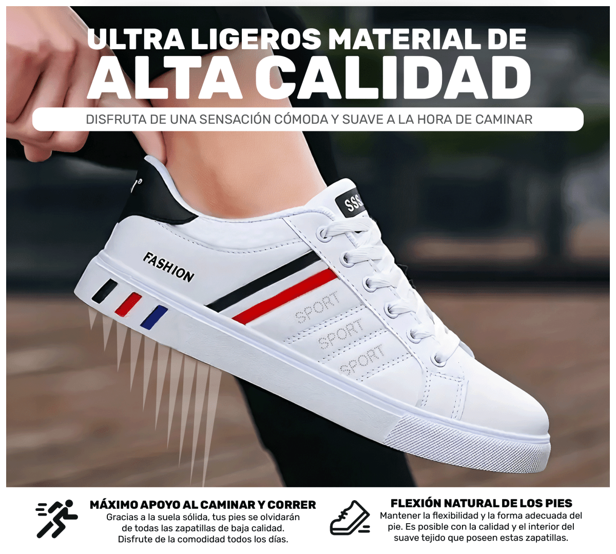 Tenis Sport Fashion – Diseño Limpio & Versátil para Toda Ocasión - ONDASHOPMX