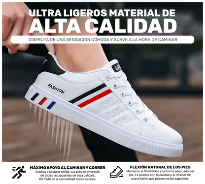 Tenis Sport Fashion – Diseño Limpio & Versátil para Toda Ocasión - ONDASHOPMX