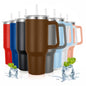 Vaso Térmico De Acero Inoxidable Con Asa Ergonómica Y Aislamiento Térmico Avanzado 30 oz - ONDASHOPMX
