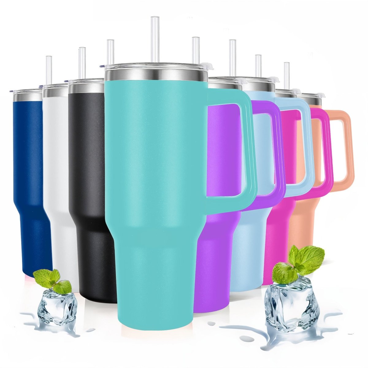 Vaso Térmico De Acero Inoxidable Con Asa Ergonómica Y Aislamiento Térmico Avanzado 30 oz - ONDASHOPMX