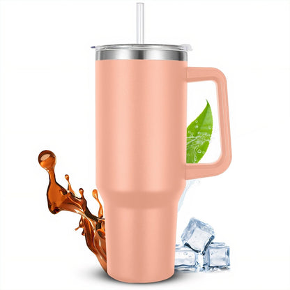 Vaso Térmico De Acero Inoxidable Con Asa Ergonómica Y Aislamiento Térmico Avanzado 30 oz - ONDASHOPMX