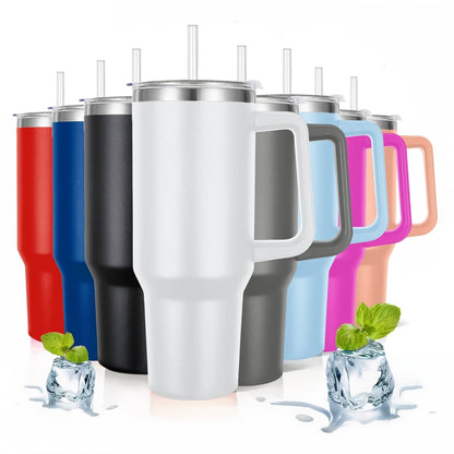 Vaso Térmico De Acero Inoxidable Con Asa Ergonómica Y Aislamiento Térmico Avanzado 30 oz - ONDASHOPMX