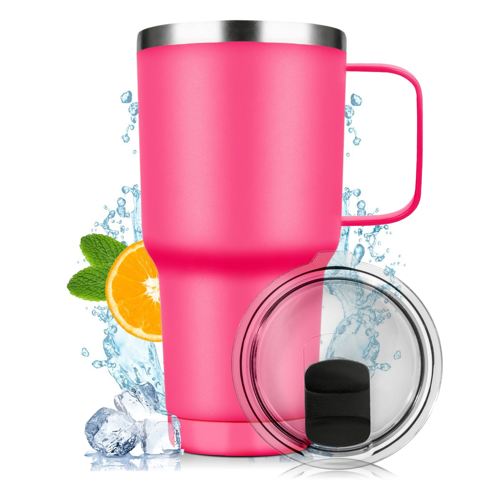 Vaso Térmico De Acero Inoxidable Con Mango 30oz - ONDASHOPMX